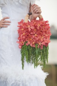 mokara, bag, wedding, myreika, amaranthu, flower