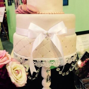 3-tier, wedding, cake